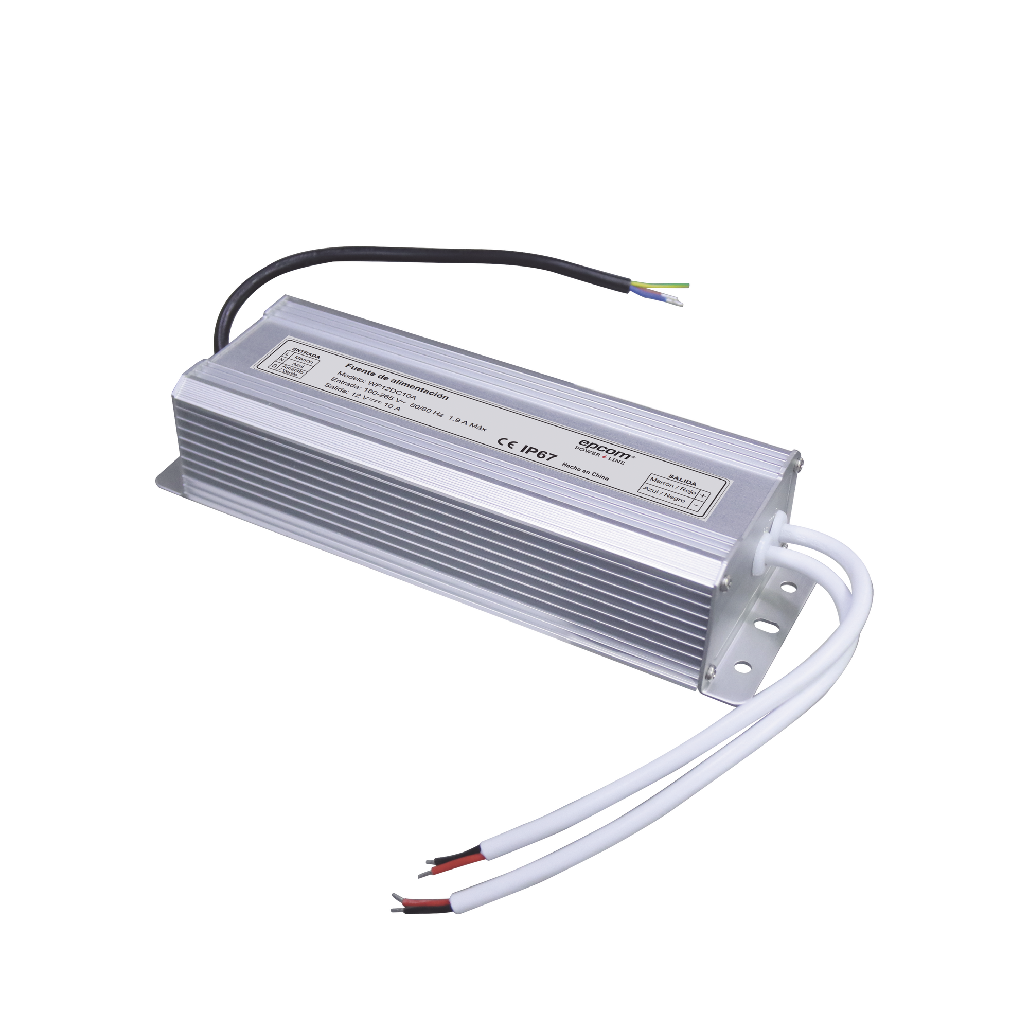 WP12DC10A|FUENTE DE ALIMENTACION PARA INTEMPERIE WATERPROOF 12 V @ 10 A